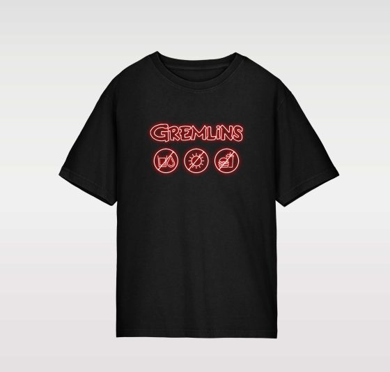 CAMISETA UNISEX LAS TRES REGLAS DE LOS GREMLINS (GEN-7 STYLE)